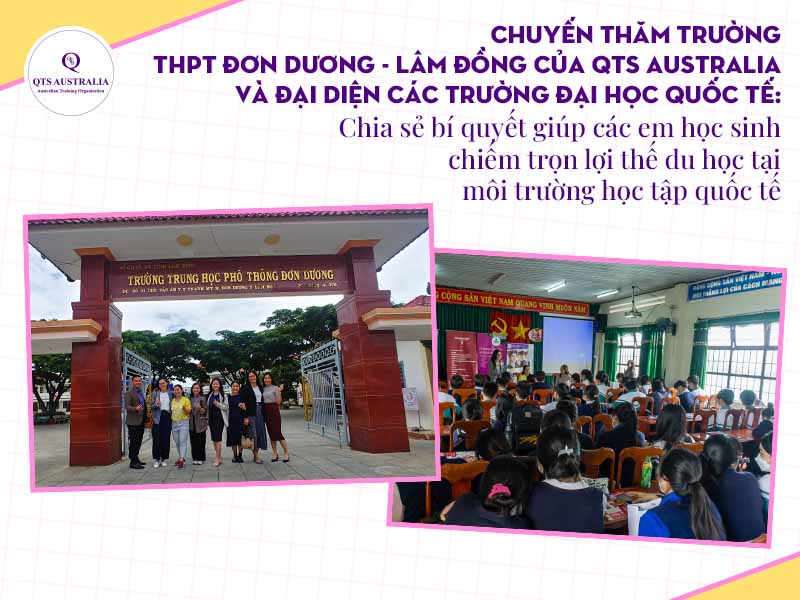 QTS Australia đến thăm trường THPT Đơn Dương|QTS Australia và đại diện các trường Đại học Quốc Tế chia sẻ ý kiến|QTS Australia và đại diện các trường Đại học quốc tế đến thăm trường THPT Đơn Dương