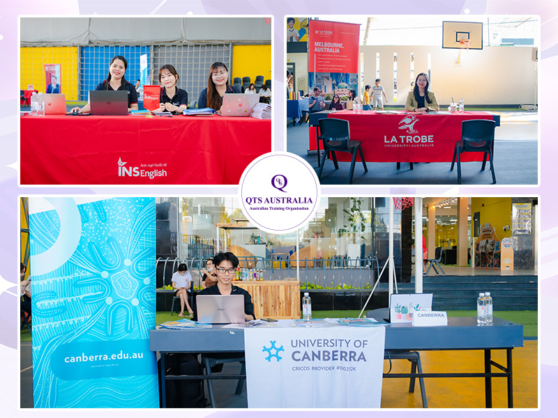 Các trường đại học quốc tế đặt booth tại sự kiện