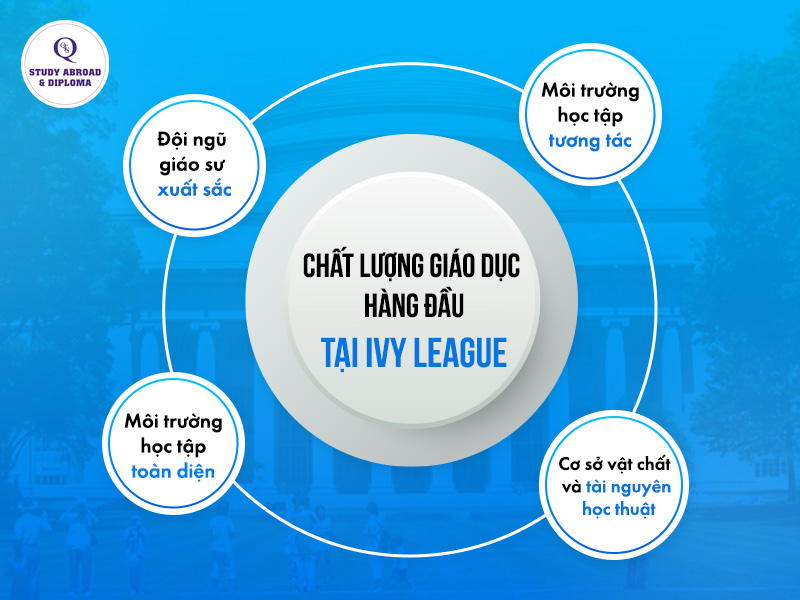 Chất lượng giáo dục hàng đầu tại các trường Ivy League