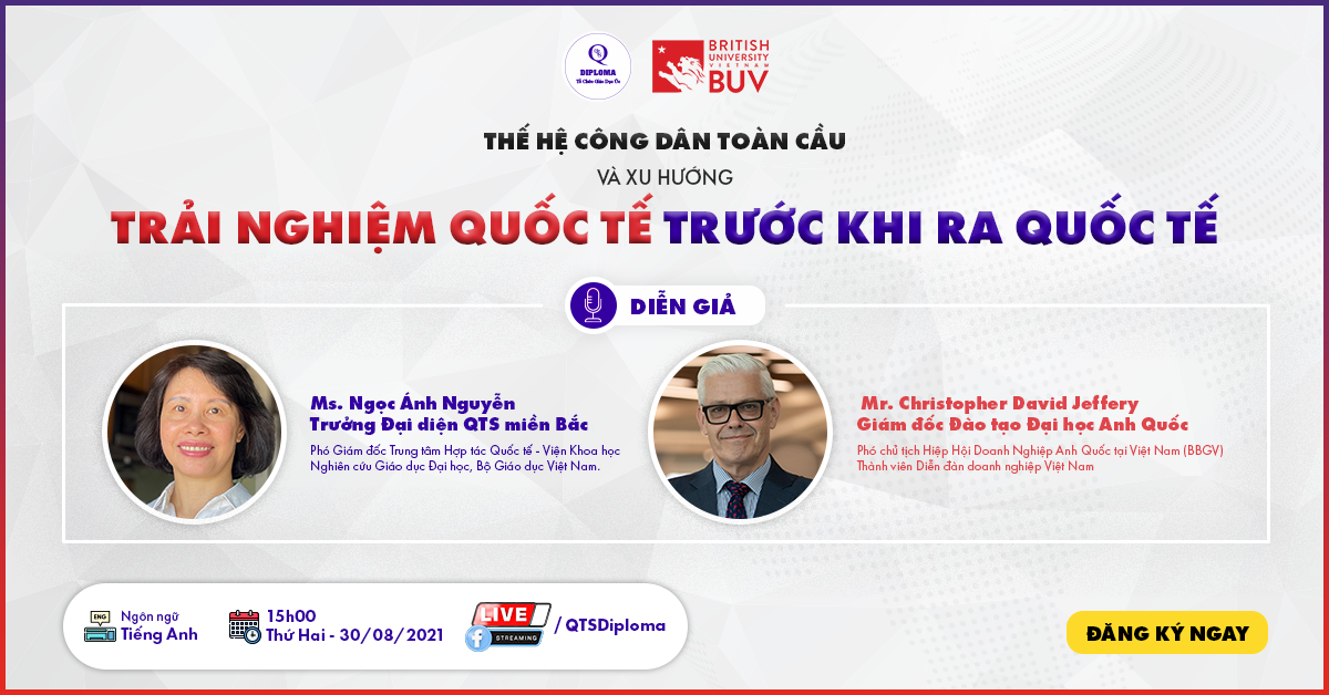 BUV QTS Livestream THẾ HỆ CÔNG D N TOÀN CẦU VÀ XU HƯỚNG “TRẢI NGHIỆM QUỐC TẾ TRƯỚC KHI RA QUỐC TẾ”