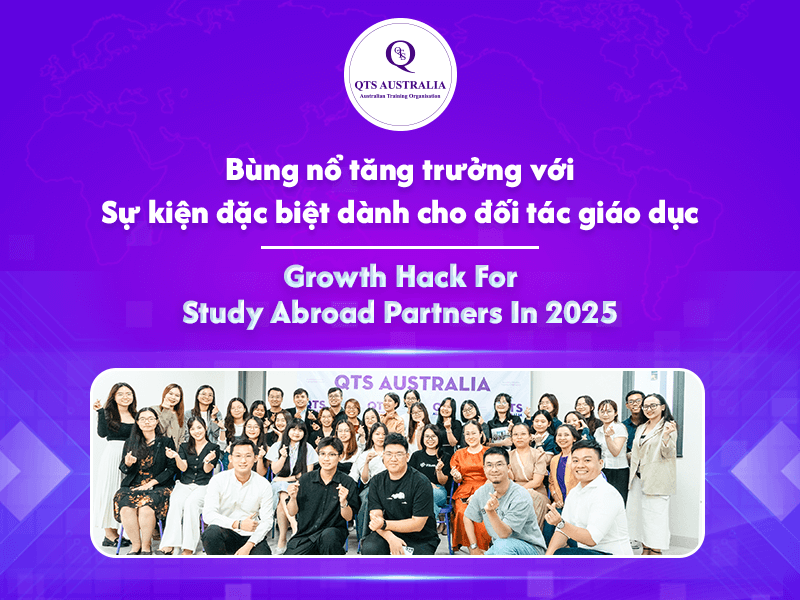Growth Hack for Study Abroad Partners in 2025 QTS Australia|Growth Hack for Study Abroad Partners in 2025|Growth Hack for Study Abroad Partners in 2025 1|Growth Hack for Study Abroad Partners in 2025|Trưởng phòng học vụ QTS Diploma phát biểu lợi ích của chương trình|Giám đốc tuyển sinh QTS Diploma chia sẻ phương diện hỗ trợ học viên|Growth Hack for Study Abroad Partners in 2025|Growth Hack for Study Abroad Partners in 2025 7|Growth Hack for Study Abroad Partners in 2025