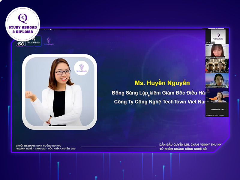 Ms Huyền Nguyễn chia sẽ tại webinar