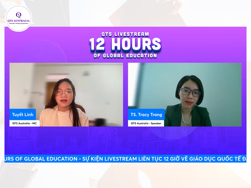 Ms. Tracy Tran cũng đưa ra giải pháp du học tiết kiệm mang tên QTS Diploma