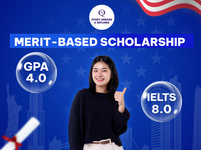 Học bổng du học Mỹ Merit based scholarship