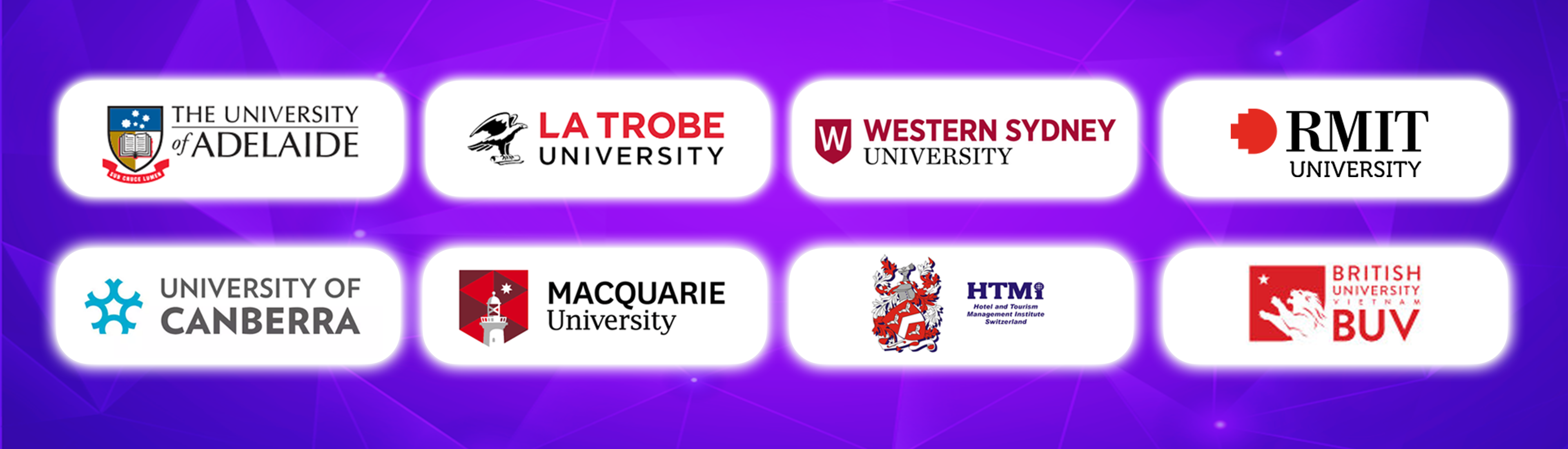 một số đại học quốc tế đồng hành trực tiếp với QTS Australia