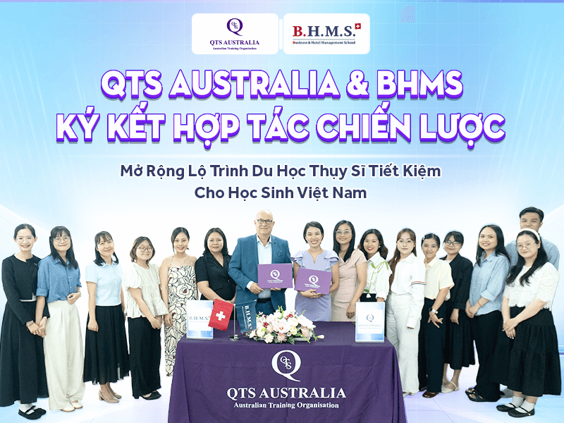 QTS Australia ky ket hop tac BHMS