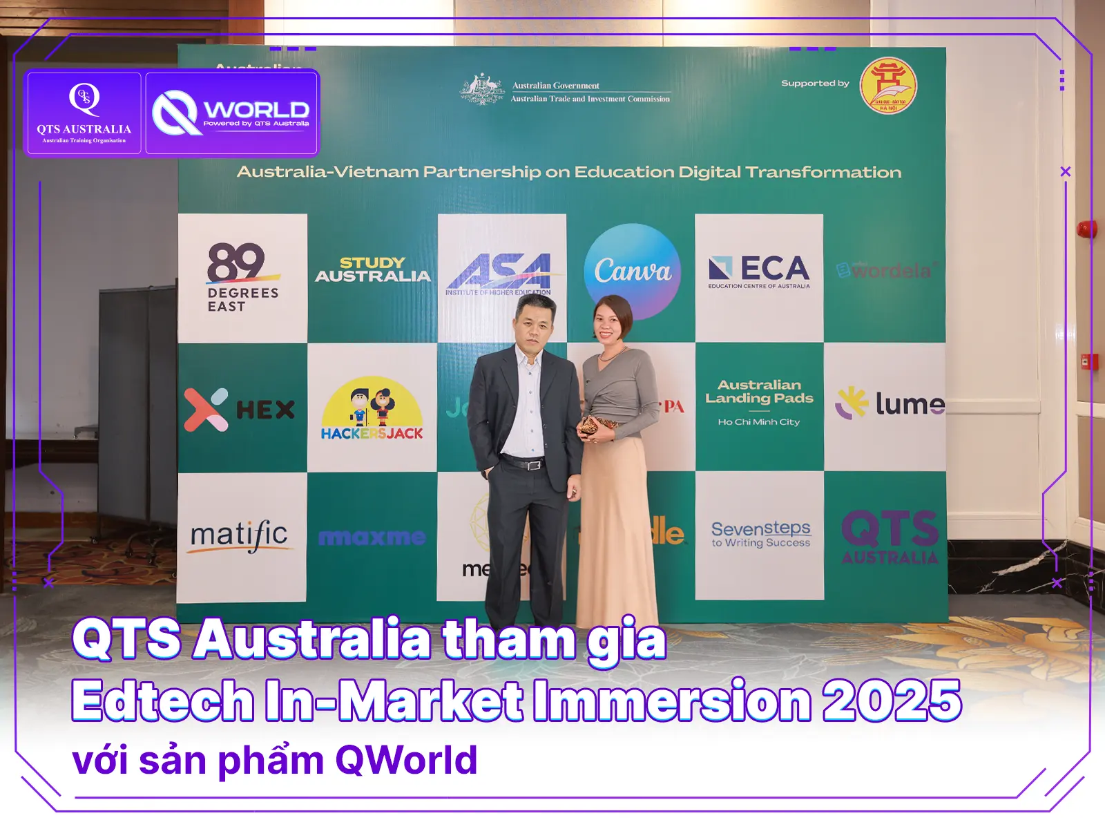 QWorld - Dấu ấn EdTech toàn cầu của QTS Australia tại sự kiện Edtech In-Market Immersion 2025