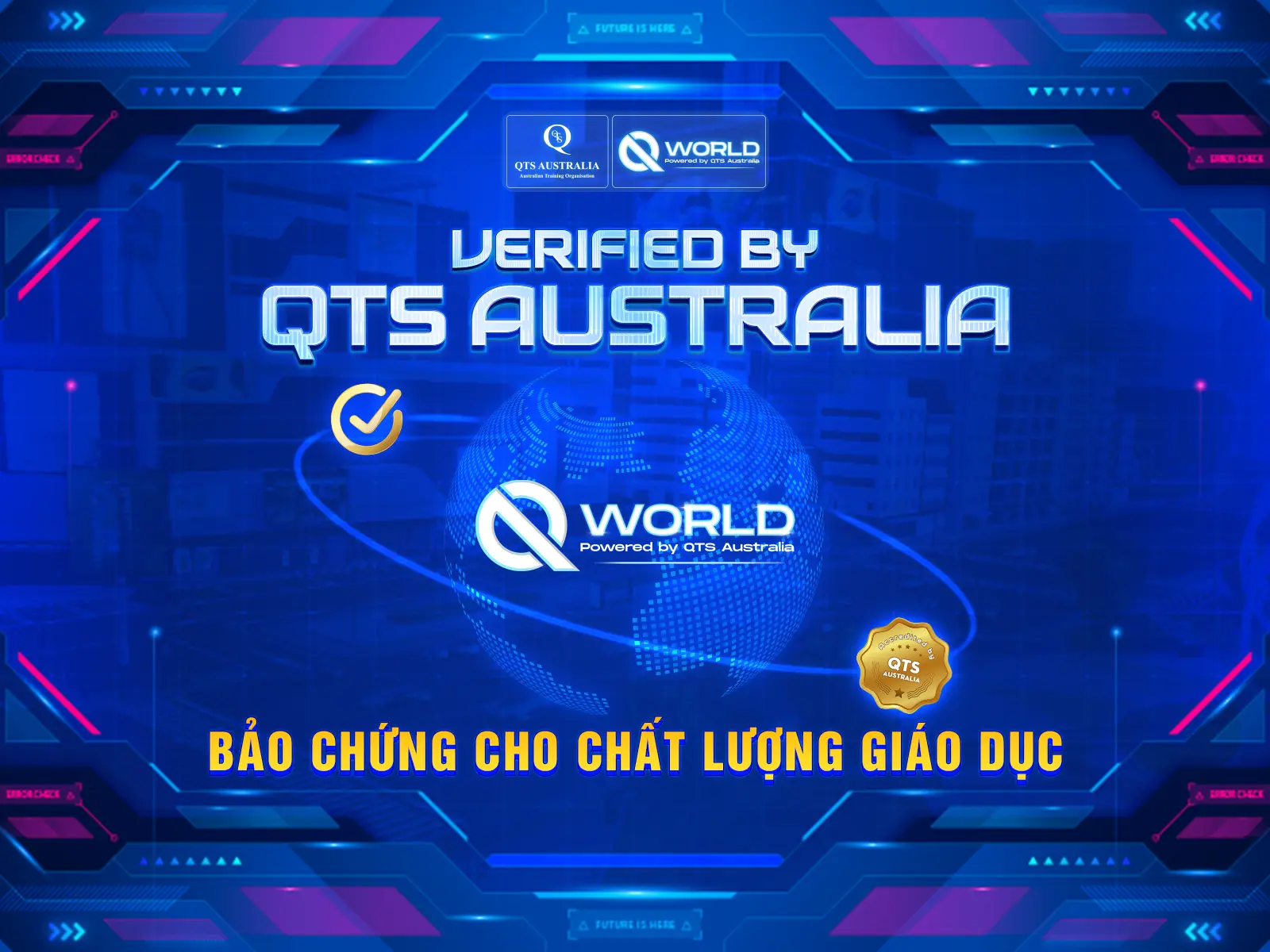 QWorld - Nền tảng giáo dục ứng dụng AI & Metaverse do QTS Australia phát triển.