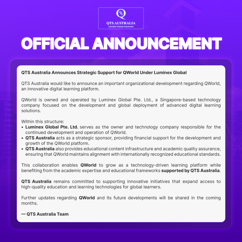 OFFICIAL ANNOUNCEMENT