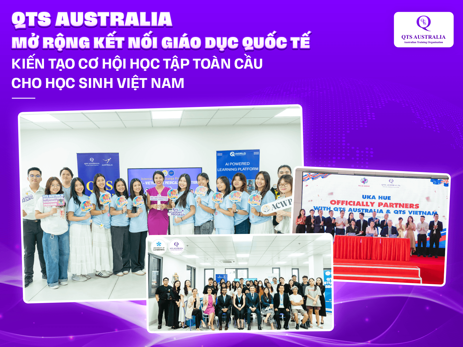 QTS Australia mở rộng kết nối giáo dục quốc tế