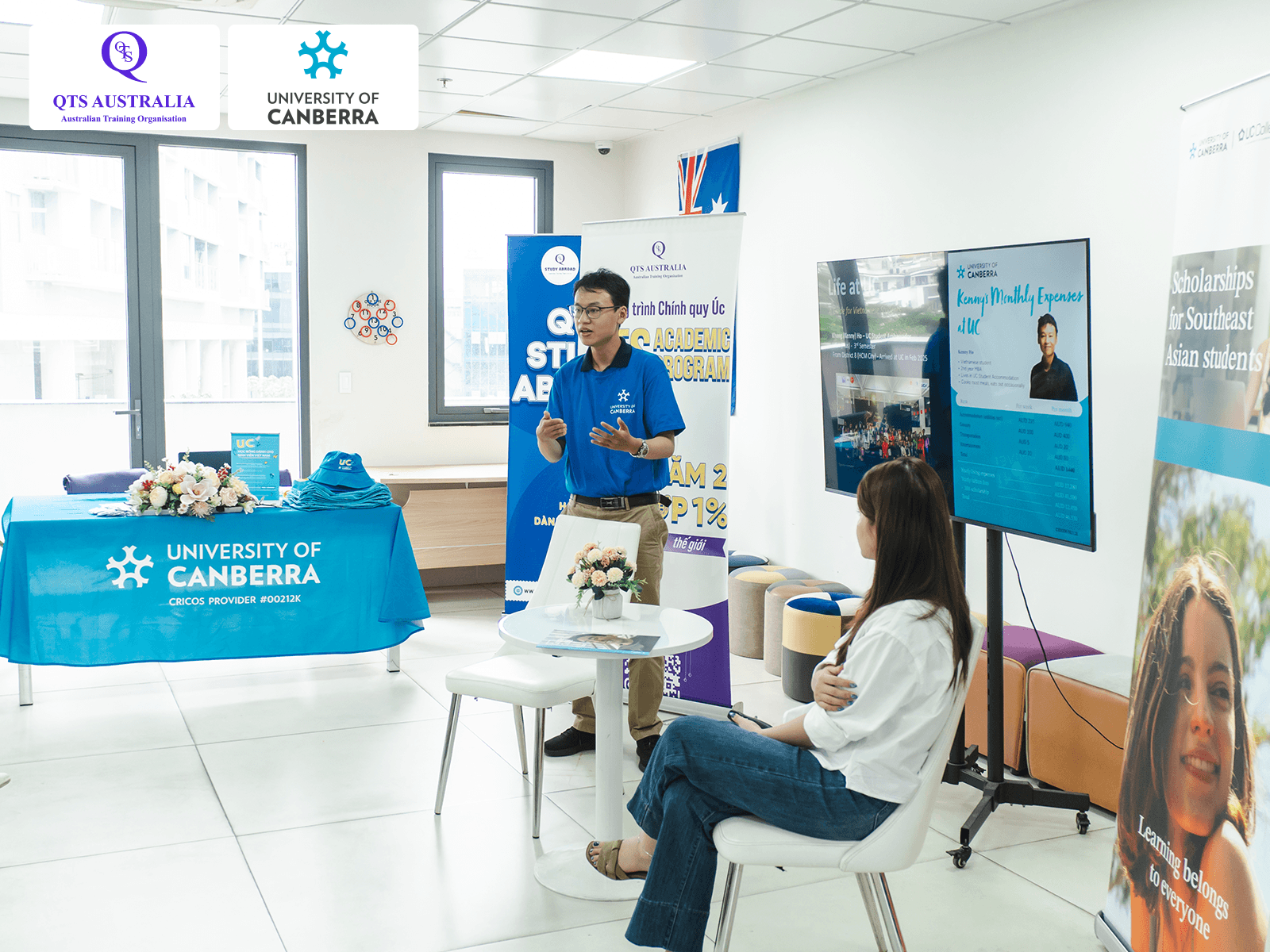 Anh Kenny Ho chia sẻ về cuộc sống và học tập trong khuôn viên của University of Canberra
